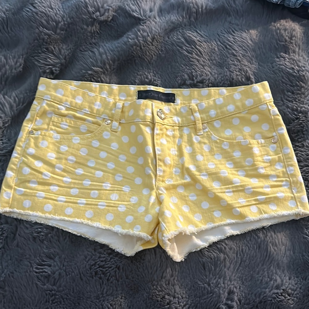 Yellow Polka Dot Juicy Couture Shorts Size 27